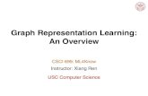 GraphRepresentationLearning: AnOverviewink-ron.usc.edu/xiangren/ml4know19spring/slides/W13-GL.pdf · Learning Node Embeddings 8 1. Define an encoder (i.e., a mapping from nodes to