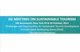 EG MEETING ON SUSTAINABLE TOURISM€¦ · • International Visitor Survey 2012 - 2013 Samoa’s Sustainable Tourism Indicator Handbook developed in 1998 and launched in 2002 and