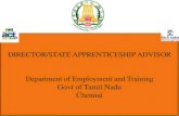 Govt of Tamil Nadu Chennai...Chennai THIS SESSION CONTAINS Apprentice Registration Edit Apprentice Profile How To Apply For Apprentice Training Documents Required For Apprentice Registration