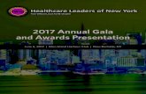 2017 Annual Gala and Awards Presentation · Annual Gala and Awards Presentation June 6, 2017 Glen Island Harbour Club New Rochelle, New York. ... The 2011 HLNY Annual Gala (June 15,