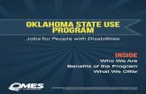 Oklahoma State Use Program - Oklahoma Office of Management ... · 2401 N. Lincoln Blvd., Ste. 116, Oklahoma City, Ok 73105 Ph. 405-521-4474 Fax 405-521-4475. Created Date: 6/4/2015