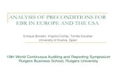 PRECONDITIONS OF EBR - RAWraw.rutgers.edu/docs/wcars/19wcars/Bonson_Cortijo_Escobar.pdf · ANALYSIS OF PRECONDITIONS FOR EBR IN EUROPE AND THE USA Enrique Bonsón, Virginia Cortijo,