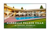 MARBELLA PALACE VILLA - Luxury Villas in Marbella for ... · Marbella Palace Villa is perfect for your event. E vents - 22 - Ask for our recommended party planners, wedding planners,