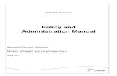 Policy and Administration Manual · 2015. 12. 24. · 115.29 Specialist Physician: A physician who specializes in one of the following areas of practice: geriatrics, general surgery,