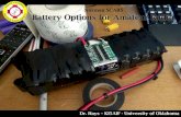 Norman SCARS Battery Options for Amateur Radio• Lead Acid – Developed 1801 – Commercialized 1886 • NiCAD – Patent 1902 – US 1946 • NiMH – Developed 1967 – Commercialized