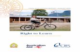 Right to Learn · Education and Sports, the Inclusive Education center, the center for Medical Rehabilitation, Mahosot hospital, Khammouane Provincial hospital, Xaybouathong district