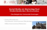 Social Media als Marketing-Tool Niederländischer Hochschulen · Social Media als Marketinginstrument › Branding- und Kommunikationsziele: Imageaufbau und Markenbekanntheit ›