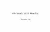 Minerals and Rocks - WOU Homepagewou.edu/~brownk/ES105/ES105.2011.0221.MinRocks.f.pdfEarth System ScienceEarth System Science • Interconnected • Rocks and mineralsRocks and minerals