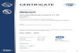 CERTIFICATE - ebm-papst...Annex to certificate Registration No. 000675 UM15 ebm-papst Mulfingen GmbH & Co. KG Bachmühle 2 74673 Mulfingen Germany Lo This annex (edition: 2017-11-02)
