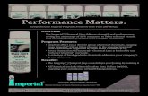 Performance Matters. - Imperial Supplies LLC Performance Matters. Comprehensive Imperial Programs Proven