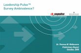 HR Confidence June Leadership Pulse...Pulse Dialogue since it began in June, 2003 – All individuals in the study receive Pulse Dialogues™ (our term for Pulse Surveys) every two