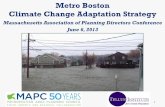 Metro Boston Climate Change Adaptation Strategy€¦ · Transfer of Development Rights Adaptation - Repurposing Regulation Change (Wter) • Land/Building Acquisition • Regulation: