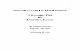 Solutions to Peak Oil Vulnerabilities: A Response Plan for ... · 2010, the International Energy Agency (IEA) revised its earlier estimate, concluding that ... “The U.S. Trade Deficit,