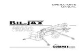 OPERATOR’S MANUAL...Bil-Jax, Inc. is dedicated to the continuous improvement of this and all Bil-Jax products. Therefore, equipment information is subject to change without notice.