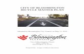 CITY OF BLOOMINGTON BICYCLE MASTER PLAN · Its Central Business District is notable as the seat of city and county government and the former courthouse which now serves as the McLean