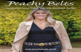  · 2 For help and advice call 01664 454994 3 A life wearing jeans and an appreciation of luxurious leather sparked my inspiration for Peachy Belts. I set out to create a range of