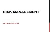 RISK MANAGEMENT - Universitas Brawijayanila.lecture.ub.ac.id/files/2013/11/Introduction-to-risk-management.pdf · POTENTIAL LOSSES 1. Property loss exposure Building, plants, furniture,