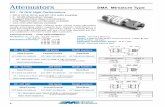 belfuse.com · ATT-0263-XX-SMA-02 SMA JACK— Model Numbers Male/Male SMA PLUG Attenuation Value 1-20 dB 21-60 dB .360 DIA Attenuation Value 1-20 dB 21-60 dB .360 DIA (9.1) Attenuation