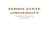 FERRIS STATE UNIVERSITYCommon Data Set 2011-2012 B1 B1 B1 Men Women Men Women B1 Undergraduates B1 Degree-seeking, first-time freshmen 1,058 1,002 33 21 B1 Other first-year, degree-seeking