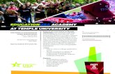 EDUCATIONUSA ACADEMY AT TEMPLE UNIVERSITY 2017 no bleed.pdf · July 6 - July 29, 2017 Cost: USD $4,550 Student is responsible for their flight. Open to students 15-17 years old. Academy