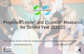 Projected Lexile and Quantile Measures for School Year 2020/21 · 8 • To support educators and students, MetaMetrics and the Indiana Department of Education partnered to provide