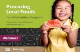 Procuring Local Foods - Virginia Department of Education€¦ · Local Foods For Child Nutrition Programs Procurement in the 21st Century January/February , 2017 Welcome! Overview
