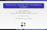 Passive Scalar and Scalar Flux in Homogeneous Turbulencegdr-turbulence.ec-lyon.fr/GRENOBLE2015/Presentation_Briard.pdf · ;v3;exp u3;exp v3 0 10 15 0 0.5 1 1.5 2 (0 K T) = (0 T K)(t)