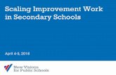 Scaling Improvement Work in Secondary Schoolssummit.carnegiefoundation.org/session_materials/E5... · Scaling Improvement Work in Secondary Schools April 4-5, 2018. 2 Scalable Innovation