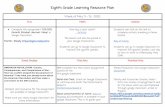 Eighth Grade Learning Resource Plan€¦ · The lesson will also be posted in your Google Classrooms Students can go to Google Classroom to improve 3rd quarter grades. Students can