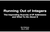 Runninggg Out of Integers - Ben Edelman · IPv6 v4 Proxy DNS Server DNS Query: www google com DNS R l 3ff3:501:41c:c1ad::d8ef:3b68 NAT-PT Server DNS Reply 3ff3:501:41c:c1ad::d8ef:3b68