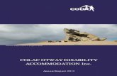 COLAC OTWAY DISABILITY ACCOMMODATION Inc....ACCOMMODATION Inc. Annual Report 2013 Individual Support Clients at Kangaroo Island. 2 Colac Otway Disability Accommodation Inc acknowledges