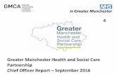 Greater Manchester Health and Social Care Partnership ... · July 2016 30 Nov 2016 Primary care standards for dental, optometry and pharmacy presented to JCB Exec A 5 Oct 2016 5 Oct