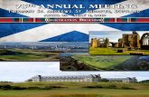 78th Annual Meeting … · 78th Annual Meeting St Andre, SCOTLAND SCOTLAND 2019 - an invitation Calling all lads and lassies! Ouida and I are excited to invite you to bonnie Scotland