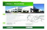 19531 PAULING - LoopNet€¦ · 19531 PAULING. Foothill Ranch, CA 92610 • High-Image Industrial Distribution Building • ±75,507 SF with ±15,000 SF of Two-Story Office • Part