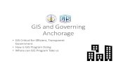 GIS and Governing Anchorage - Mat-Su eCommerce Online...governed for the enterprise Ad-hoc “ Dots on a Map ”; mostly static Broader use of mapping (dynamic); niche audience Maps