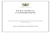 ELECTORAL COMMISSION · Conducted and supervised 3 successful By-elections-Abuakwa Constituency, Amenfi West Constituency and Abetifi Constuency. Engaged the services of IT Consultant