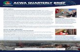 ACWA QuArterly Brief · Command (AMC), center, was briefed on her Sept. 16, 2010, visit to Aberdeen Proving Ground by the U.S. Army Element, Assembled Chemical Weapons Alternatives