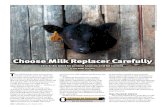 Choose Milk Replacer Carefully - Angus Journal · kept at least one gentle, good-milking cow that was none too particular about whose calf she suckled. Often of dairy breed extraction,