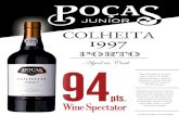 POÇAq JUNIOR COLHEITA 1997 eave ORI COLHEITA 1997 …colheita 1997 eave ori colheita 1997 bottled & shipped by d pocas junior-vinhos. sa nova de gaia produce of portugal wine spectator