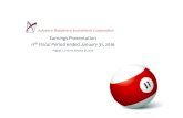 Earnings Presentation 11th Fiscal Period ended January 31, 2016 · 2016. 4. 11. · Advance Residence Investment Corporation August 1, 2015 to January 31, 2016 11th Fiscal Period