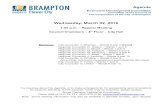 Wednesday, March 02, 2016 - Brampton · 2016. 3. 4. · Wednesday, March 02, 2016 1:00 p.m. – Regular Meeting Council Chambers – 4th Floor – City Hall Members: City Councillor