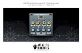 AM103 Quad Attenuverter & Offset Generator · the OFS1, OFS2, OFS3 and OFS4 knobs are Modulation Indicators, they move away from the knobs indicators depending on how the CV1, CV2,