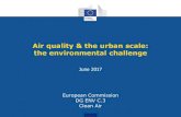 Air quality & the urban scale: the environmental challenge · Clean Air Policy in Europe –An Overview The international context •UN ECE Convention on Long-Range Transboundary