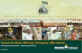 Saudi Arabian Mining Company (Ma’aden) · 7 Earnings Call Presentation Q2 2018 % Average quarterly change Phosphate market remained strong in Q2 DAP prices have continued to move