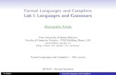 Formal Languages and Compilers Lab I: Languages and …artale/Compiler/LabNotes-20/Lab-I-Languages.pdfFormal Languages and Compilers Lab I: Languages and Grammars Alessandro Artale