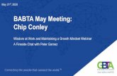 BABTA May Meeting: Chip Conley€¦ · Membership Extensions BABTA is offering a 6 month extension to members who have lost their jobs through this crisis. 1. If your membeship hasn’t