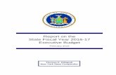 Report on the State Fiscal Year 2016-17 Executive Budget, February 2016€¦ · (SFY) 2016- 17. The Budget proposes increased investments in capital assets, education and other areas,