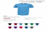 MEN'S TRI-BLEND CREWNECK TR72 MENIS TRI-BLEND …...menis tri-blend crewneck short sleeve t-shirt sizes: xs, s, m, l, xl, ax, 4x msrp: $10,00 - $14.00 short sleeve t-shirt polyester