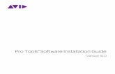 Pro Tools Software Installation Guide - Avid Technologyakmedia.digidesign.com/support/docs/Pro_Tools_10_Installation.pdf · 1 “Installing Hardware Drivers” on page 6. 2 “Installing