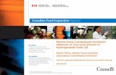 Recent Feed Contaminant Incidents: Aflatoxin in Corn and ......•Can end up in meat, eggs and milk products •An AFLA outbreak in 2003 led to 120 deaths in Kenya •Canadian limit